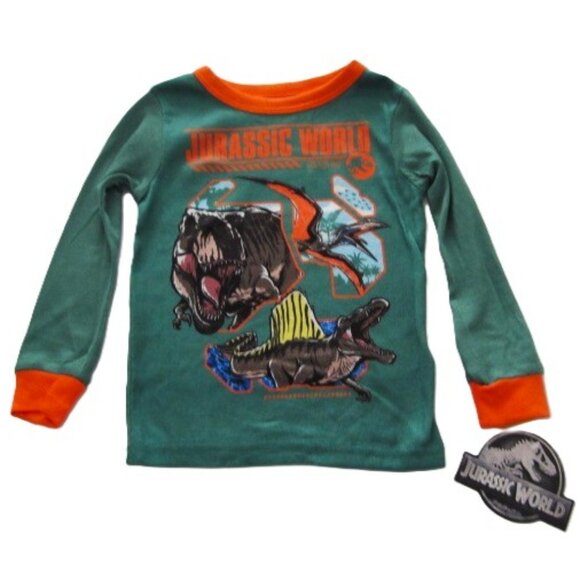 Pajamas Jurassic size 4 & Gift Bag NEW - Picture 2 of 5